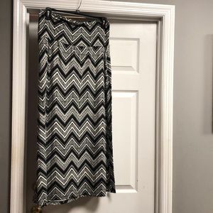 Zigzag pattern skirt